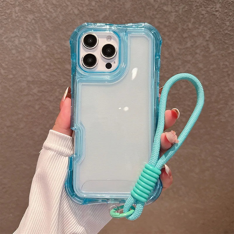 3IN1 Four-corner Airbag Anti-Drop Clear Case For IPhone