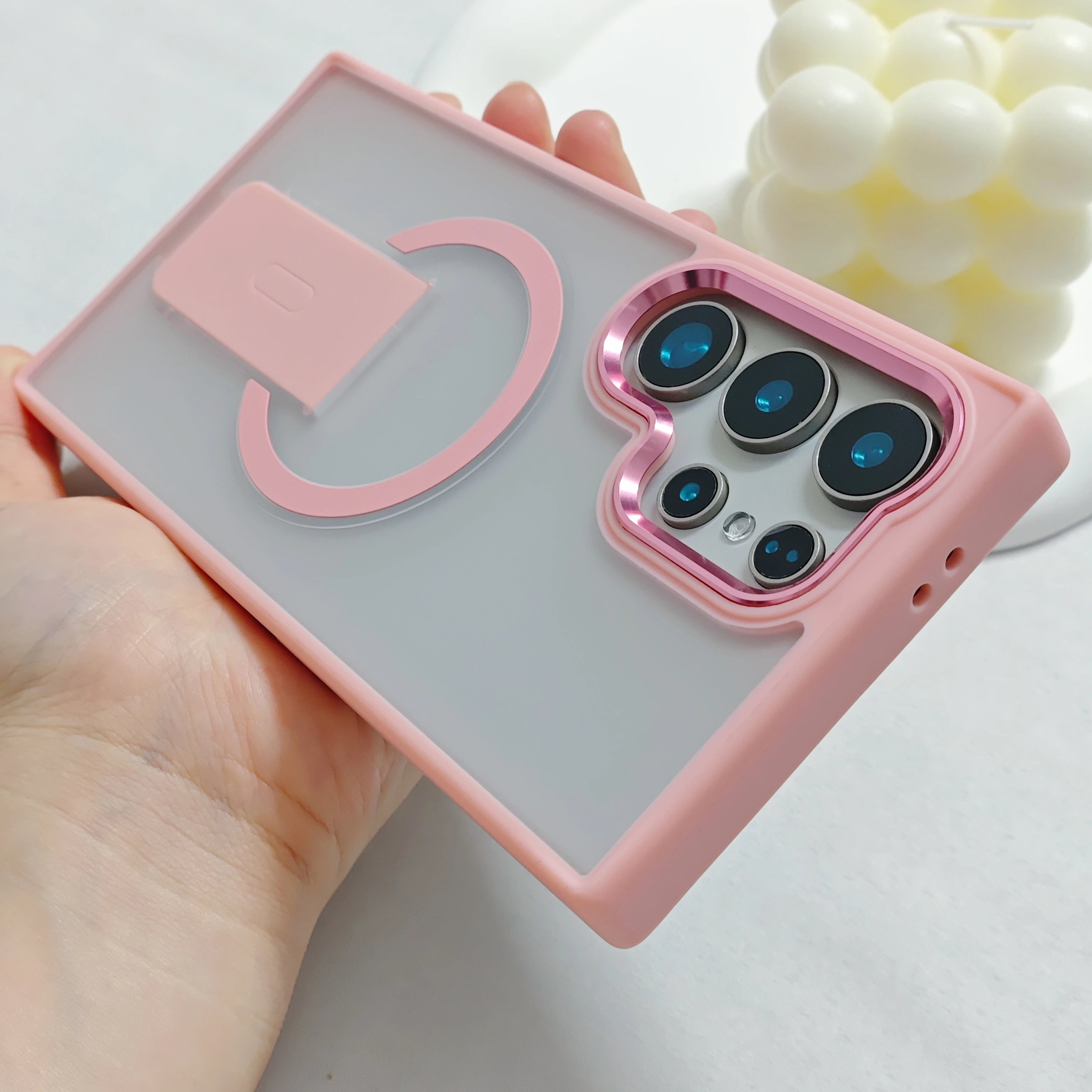 Invisible Kickstand Magnetic Case for Samsung