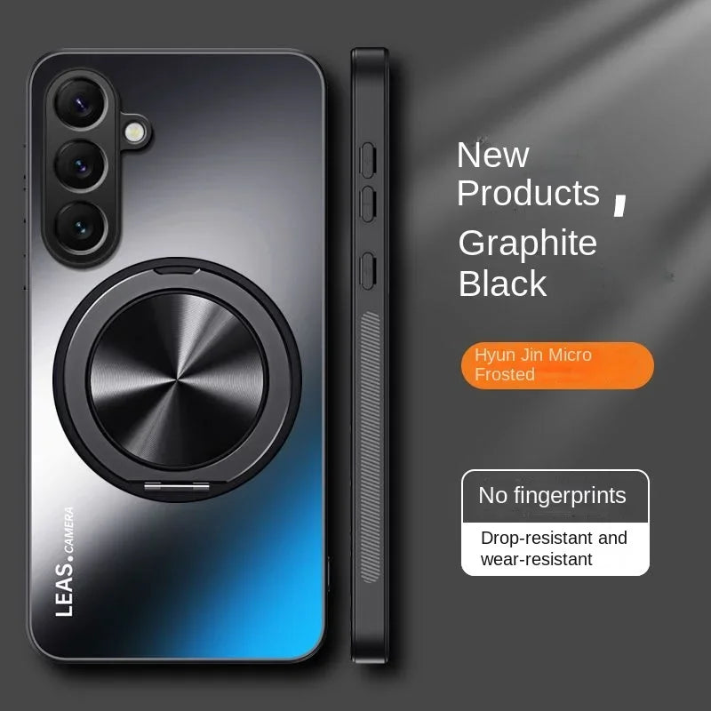 Ring shaped magnetic protective phone case suitable for Samsung