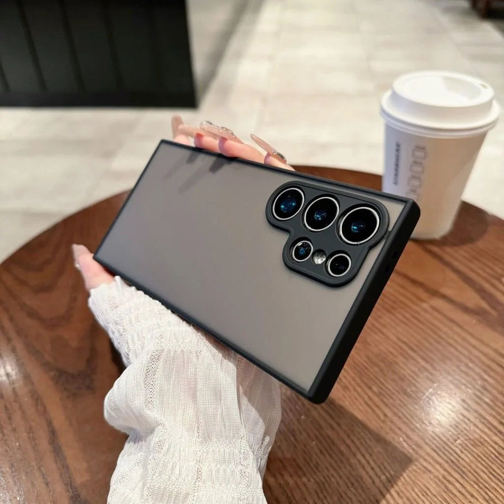 Shockproof Matte Transparent Case For Samsung Galaxy