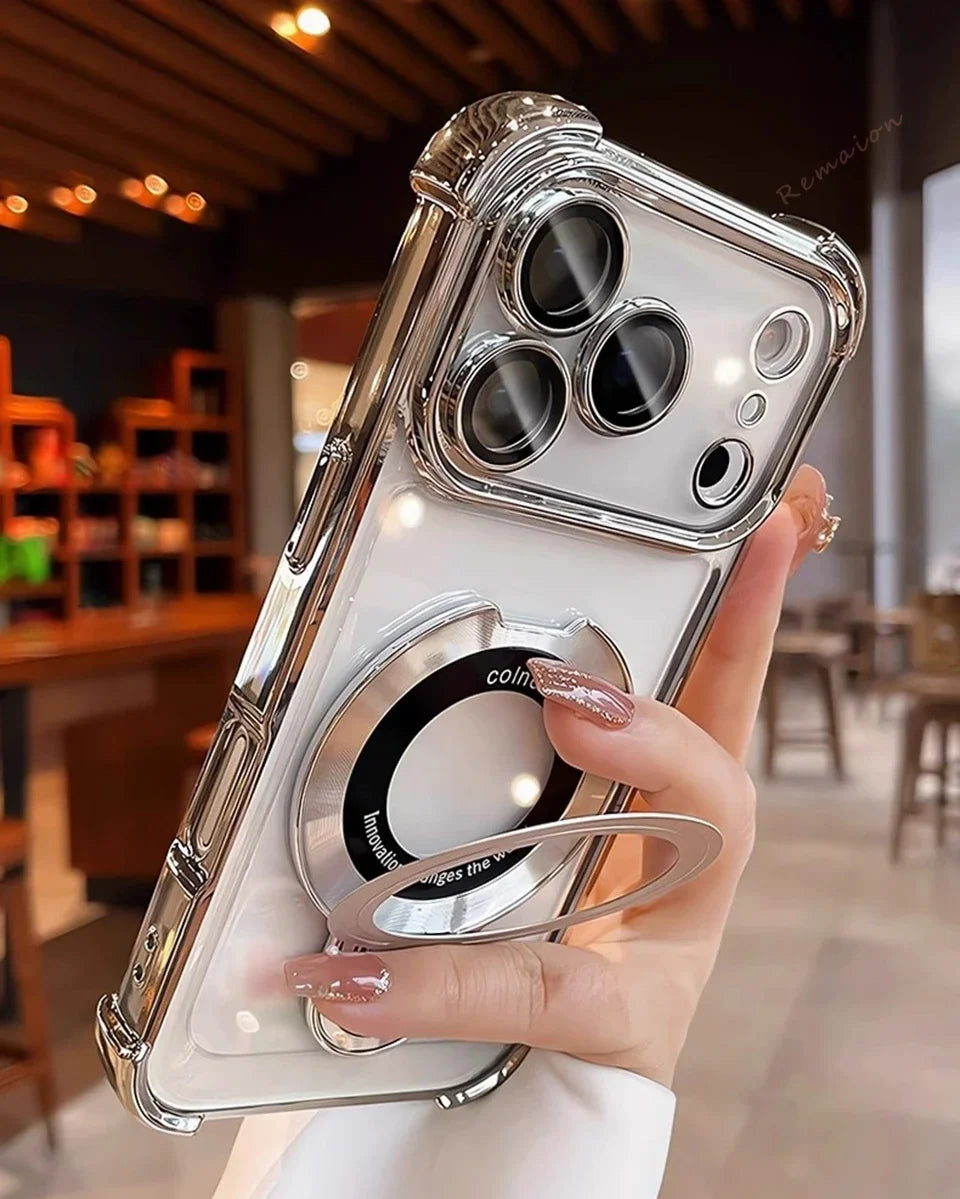 🔥2026 New plating anti-drop simple magnetic case For iPhone