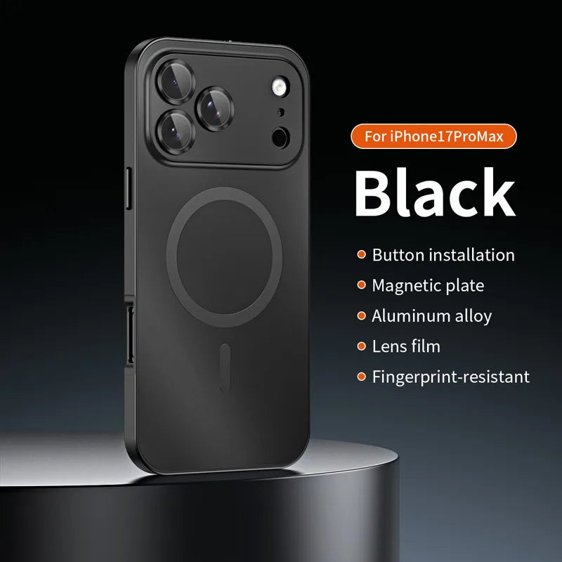 Aluminum Alloy Snap Frame Magnetic Magsafe Case For iPhone