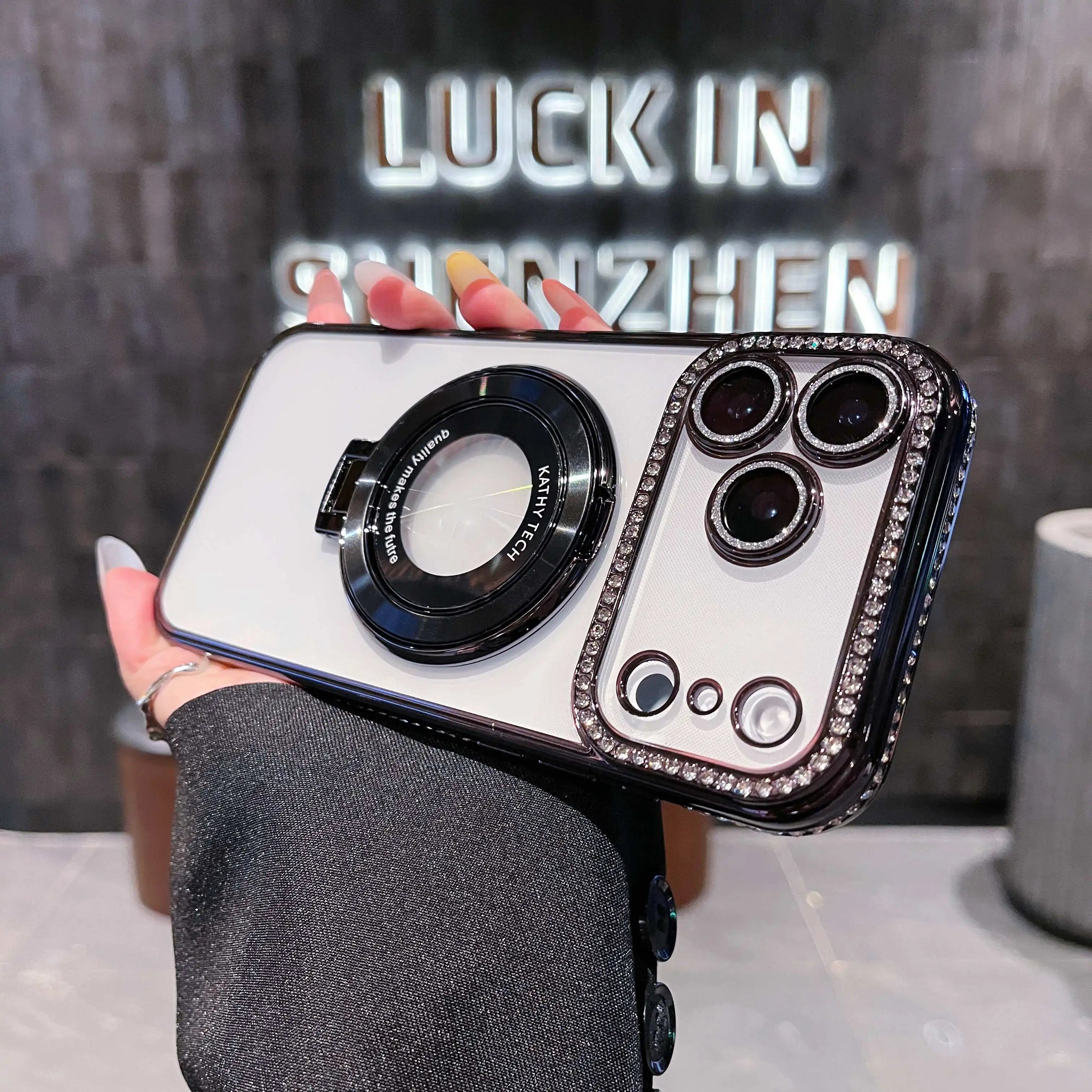 Luxury Glitter Diamond Magnetic Phone Case For iPhone