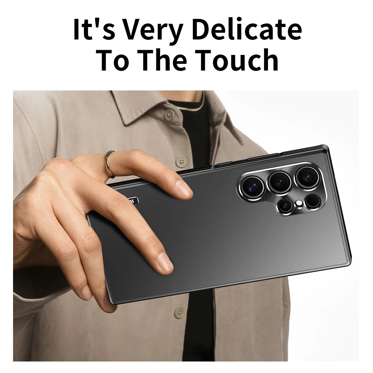 All-aluminum body Matte titanium alloy ultra-thin back cover For Samsung