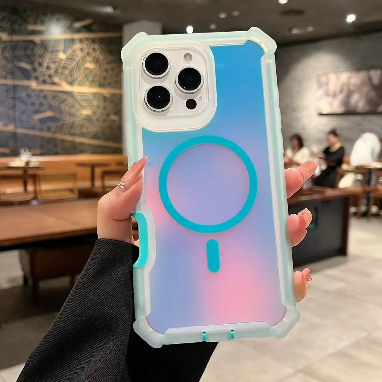 Luxury color changing, sturdy and drop resistant phone case for iPhone