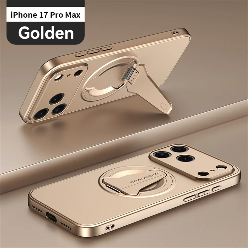 Newest Hidden Folding Stand Magnetic Phone Case For iPhone