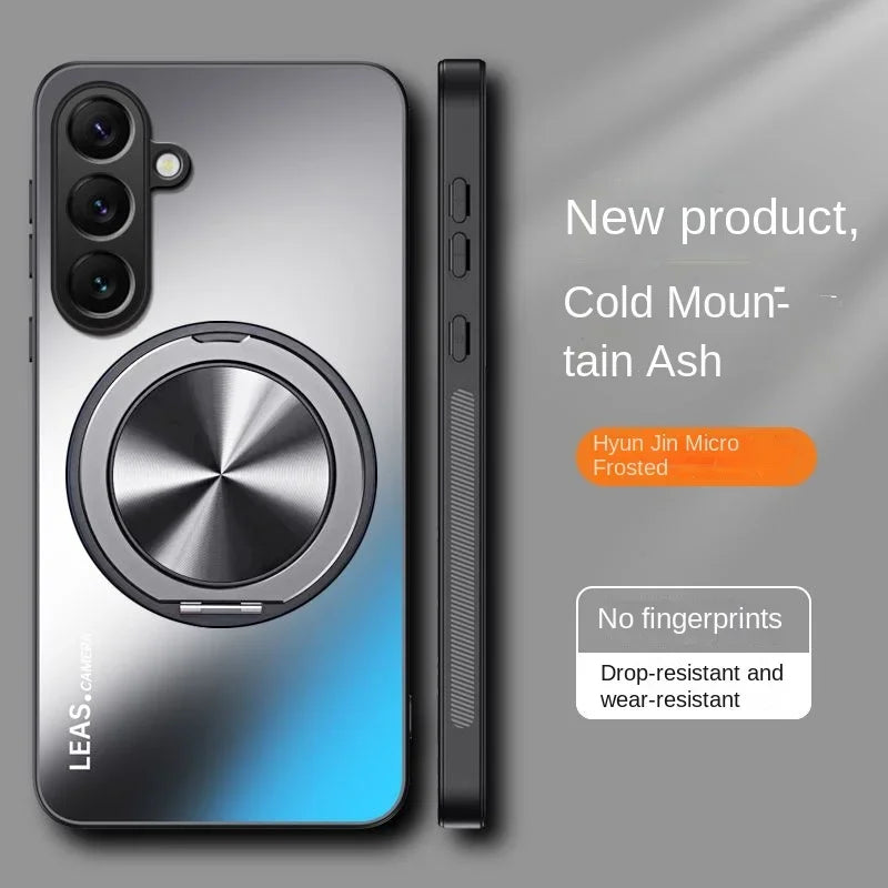 Ring shaped magnetic protective phone case suitable for Samsung