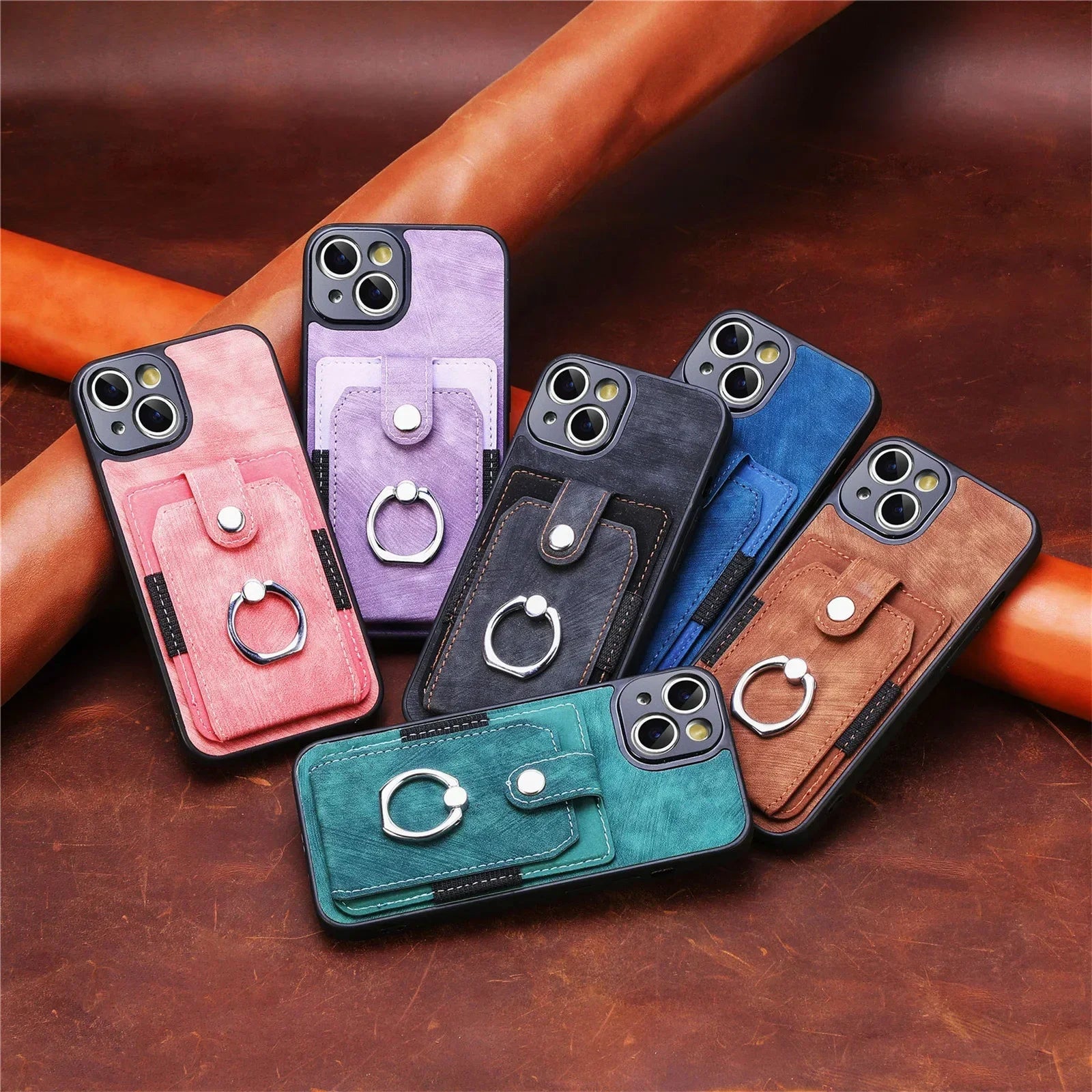 Leather Wallet Card Slot  Magnetic Phone Case for IPhone