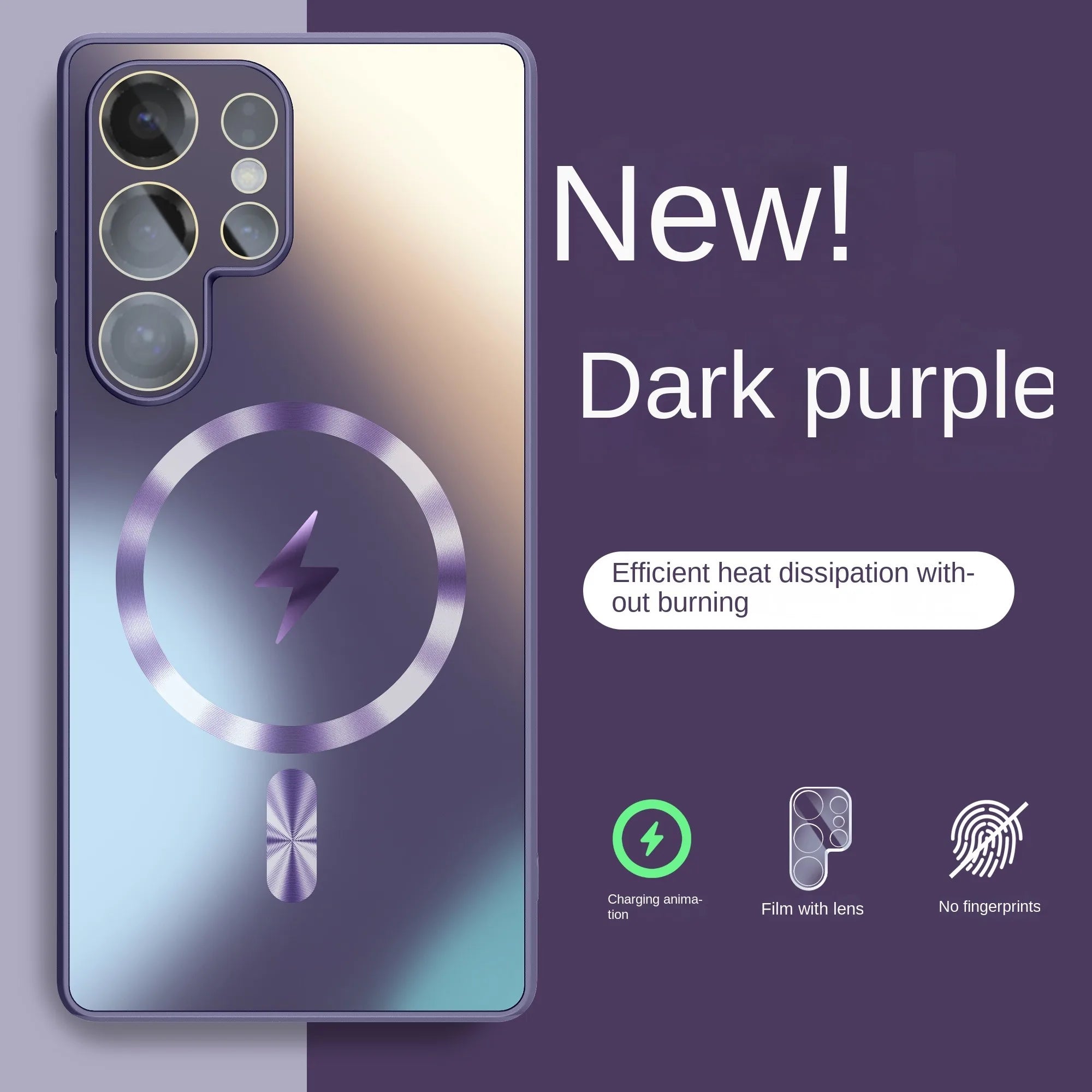 Ultra-thin AG Matte Magnetic For Magsafe Case For Samsung Galaxy