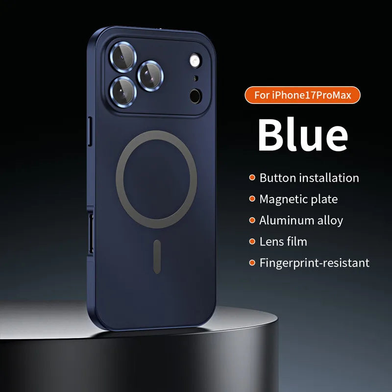 Aluminum Alloy Snap Frame Magnetic Magsafe Case For iPhone