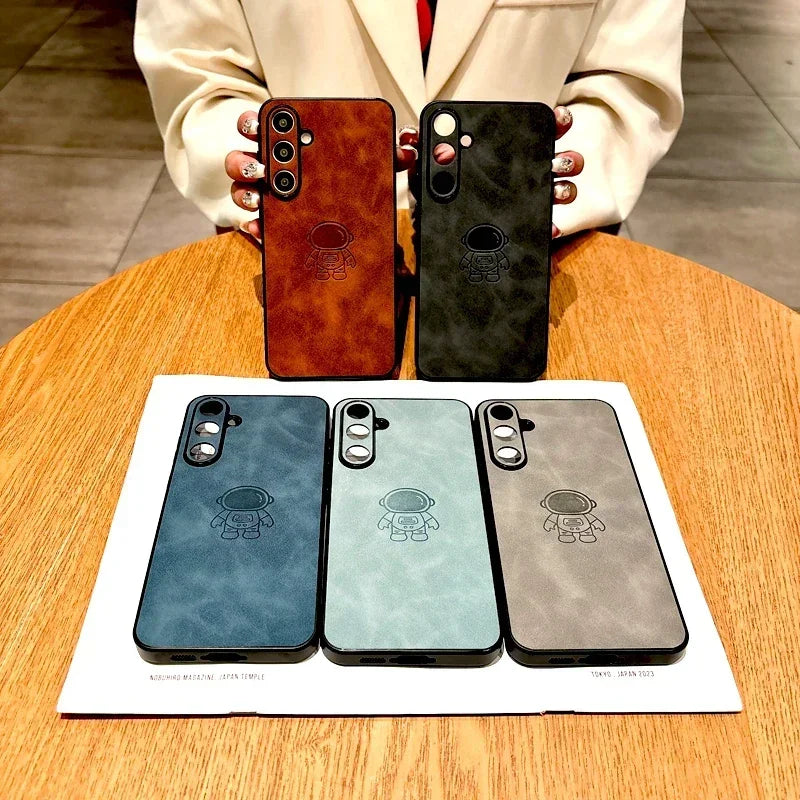Sheepskin astronaut phone case for Samsung