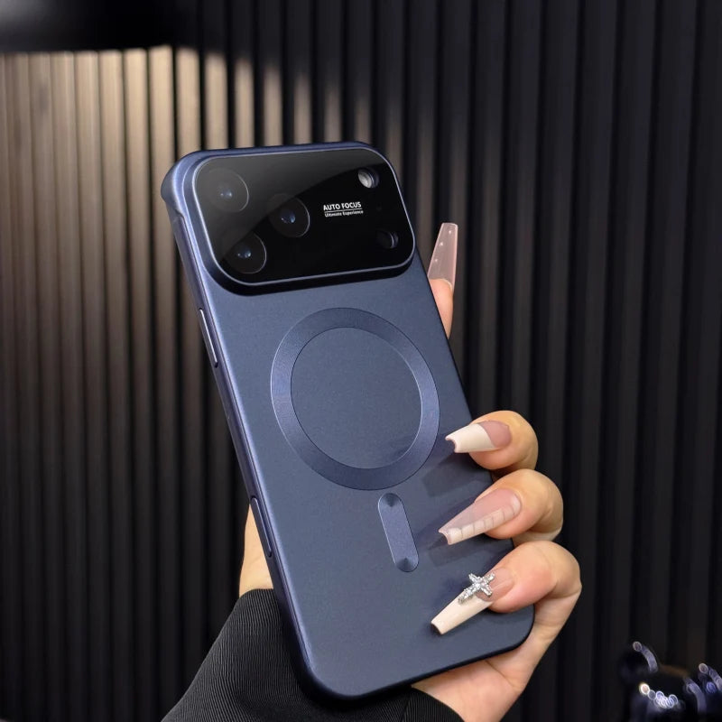 Ultra Slim Frosted Bezel-less Magnetic Phone Case for iPhone