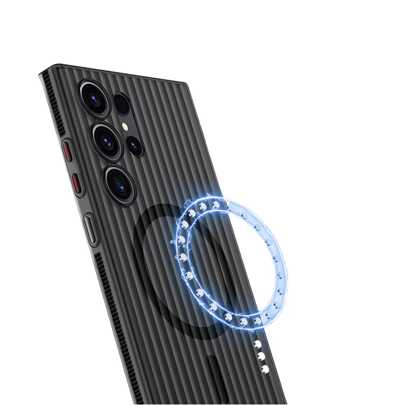 Corrugated Bumper For Magsafe Magnetic Case For Samsung