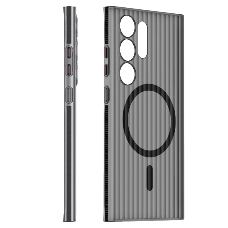 Corrugated Bumper For Magsafe Magnetic Case For Samsung