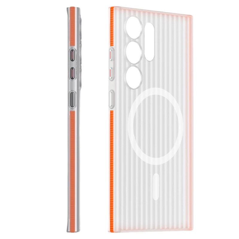 Corrugated Bumper For Magsafe Magnetic Case For Samsung