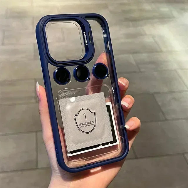 Transparent Bumper Shockproof Case For Apple iPhone