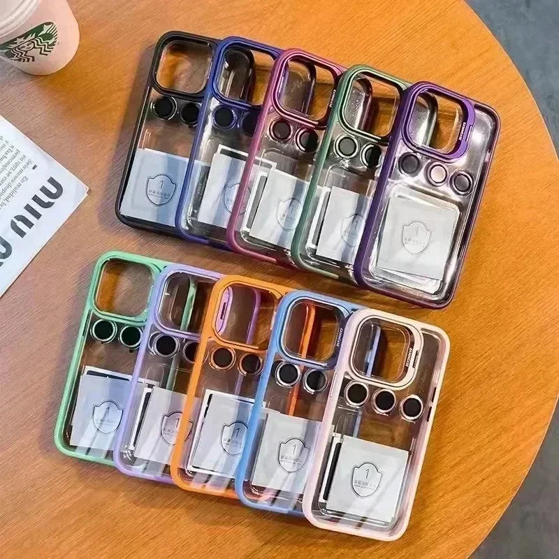Transparent Bumper Shockproof Case For Apple iPhone