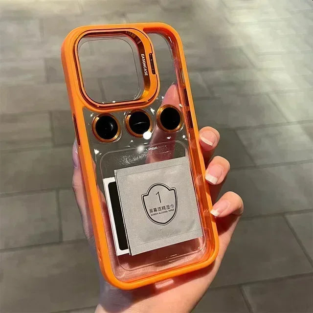 Transparent Bumper Shockproof Case For Apple iPhone