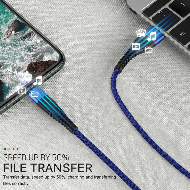 USB Fast Charge Cord Phone Charger Data Wire For iPhone