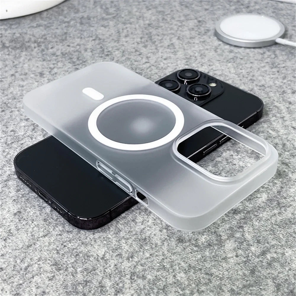 Ultra Thin Magnetic Clear Case For iPhone