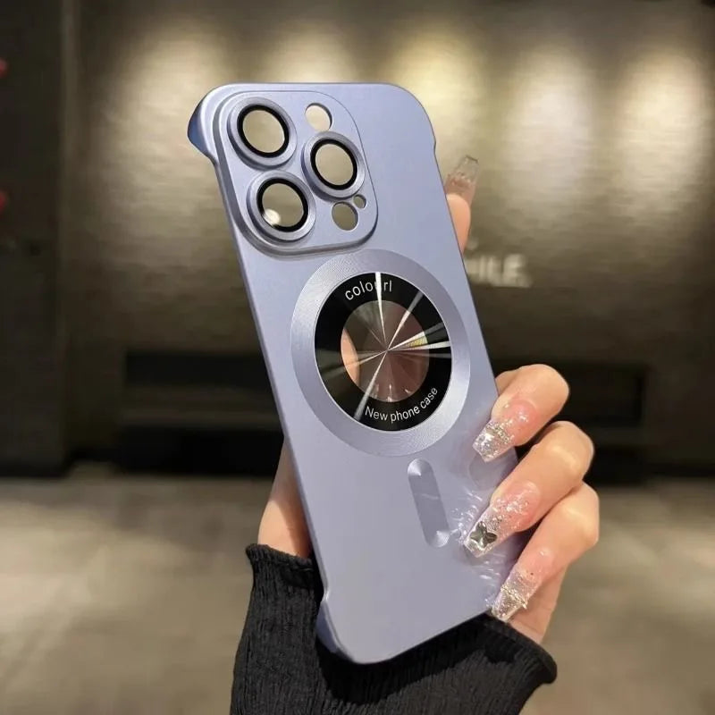Ultra-thin Phone Case Lens Protect Magnetic for Magsafe For iPhone