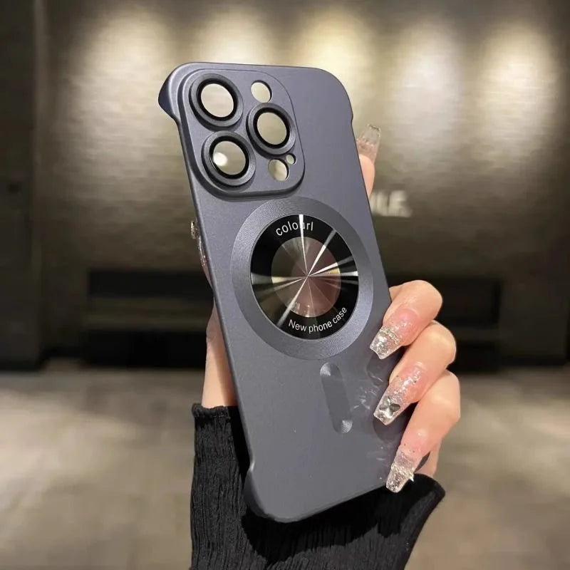 Ultra-thin Phone Case Lens Protect Magnetic for Magsafe For iPhone