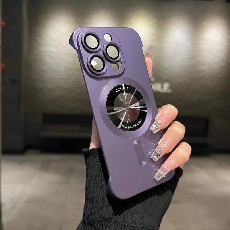 Ultra-thin Phone Case Lens Protect Magnetic for Magsafe For iPhone