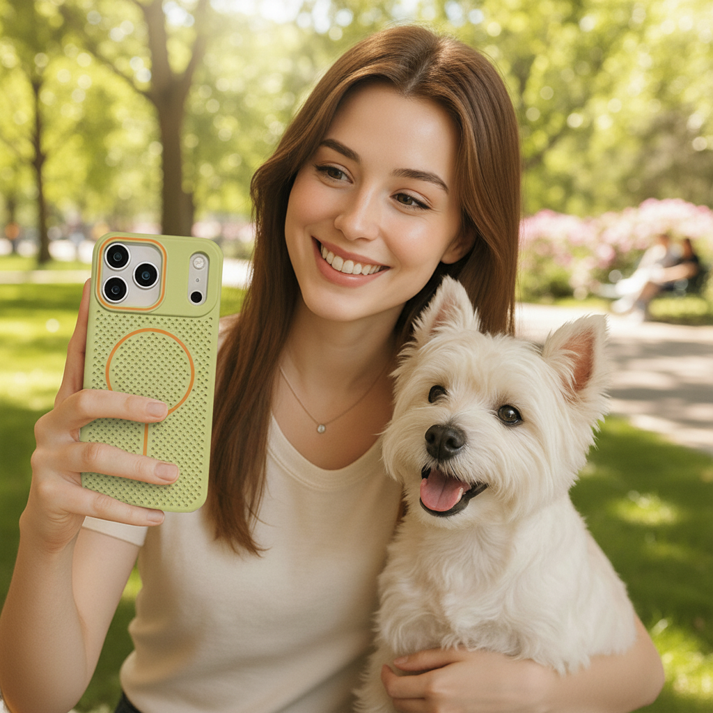 Heat Dissipation Mesh For Magsafe Magnetic Wireless Charge Case For iPhone