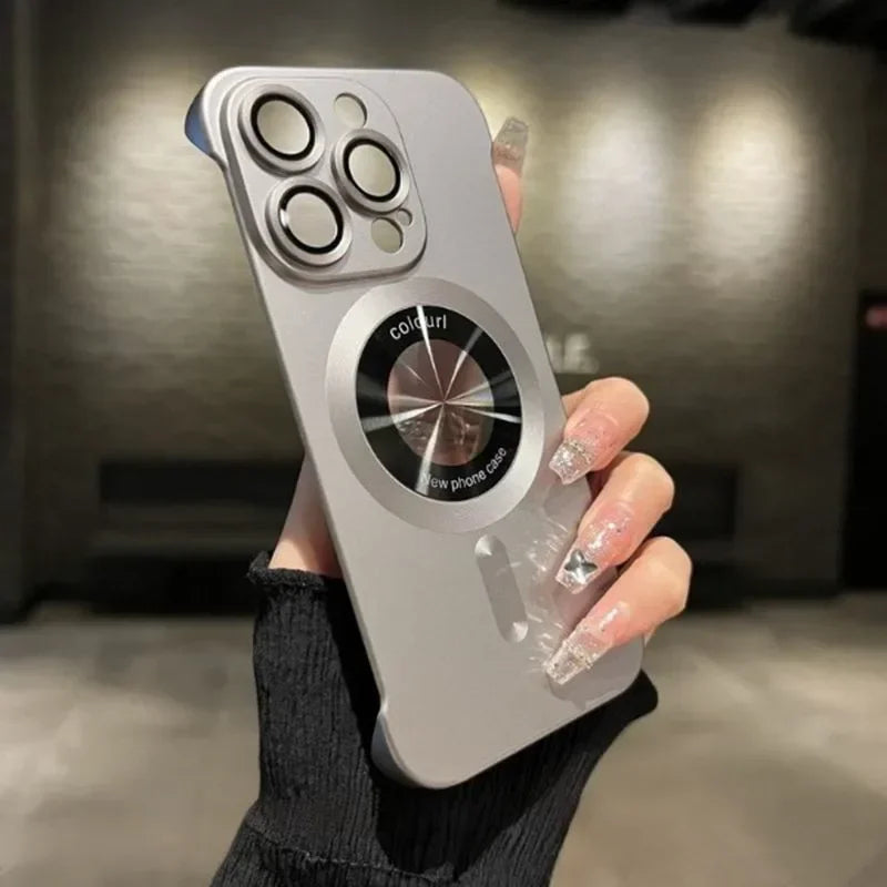 Electroplated matte ultra-thin hard phone case for iPhone