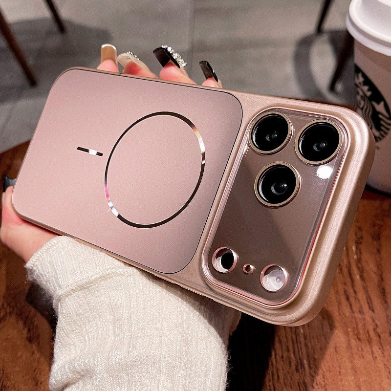New Magnetic Frosted Lens Full Cover for iPhone