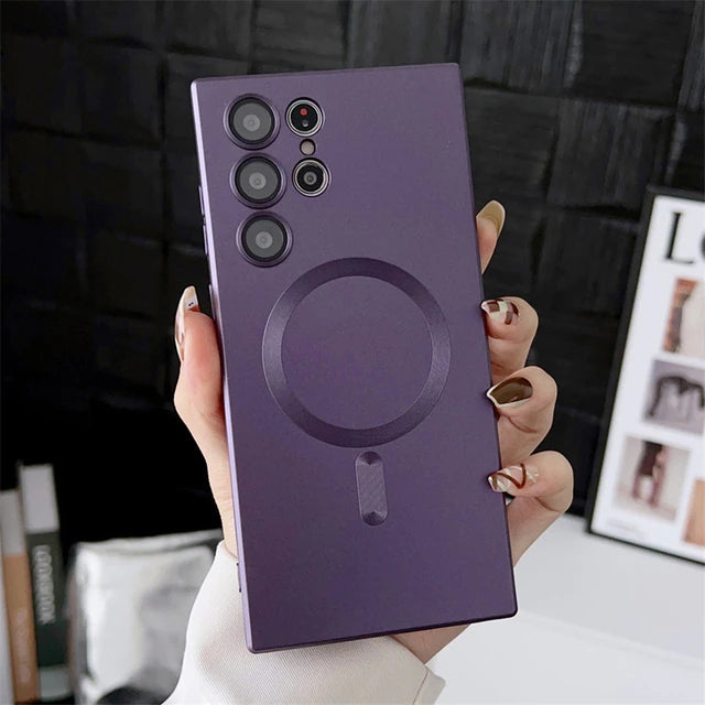 Magnetic Matte Shockproof Case For Samsung
