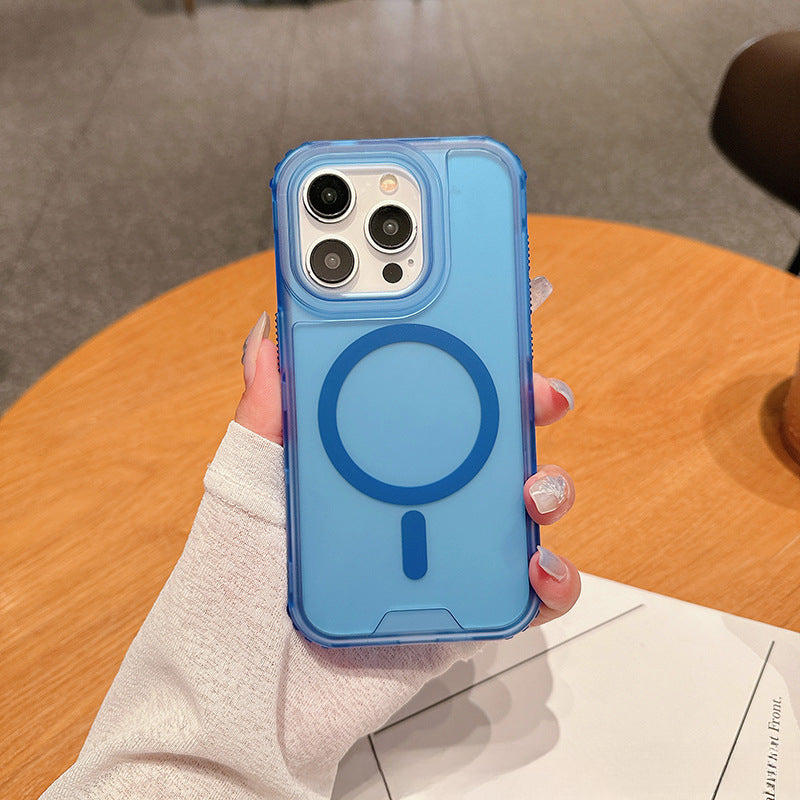 2-in-1 skin sensitive magnetic phone case for iPhone