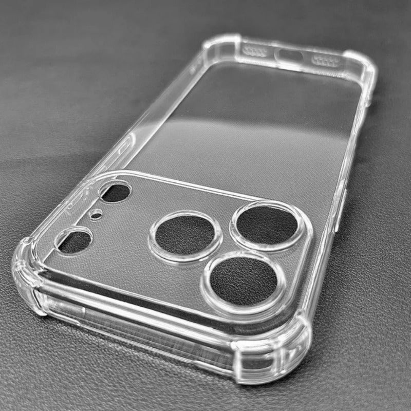Ultra-thin Soft TPU Transparent Black Silicone Case for iPhone