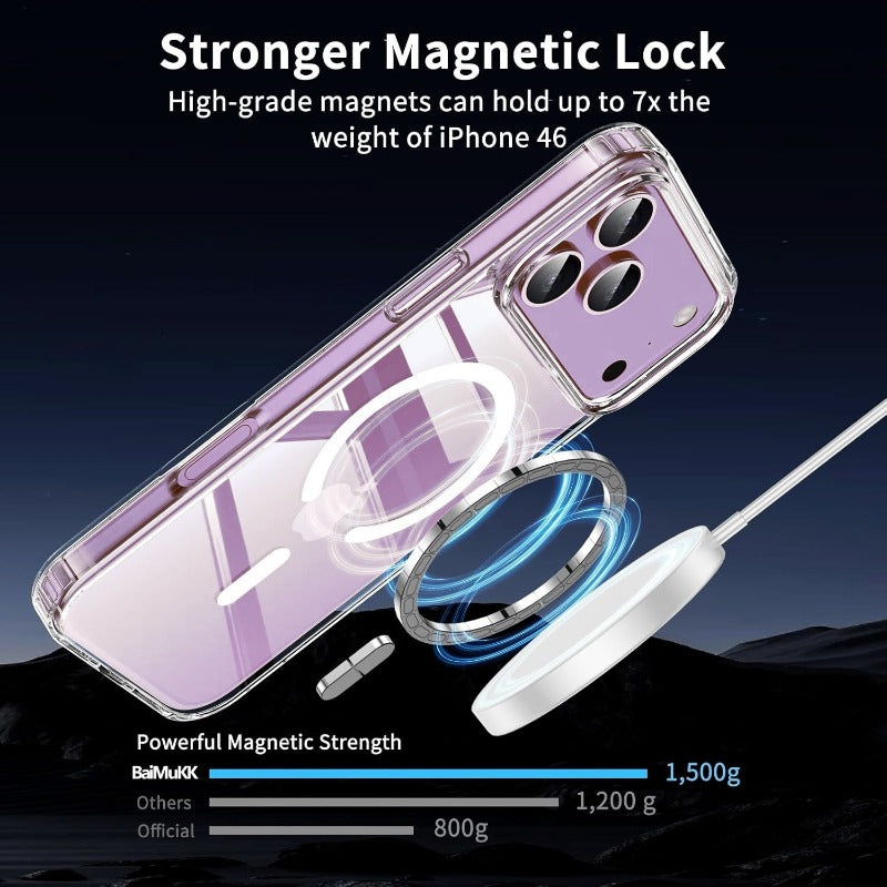 Shockproof phone case for iPhone + tempered glass