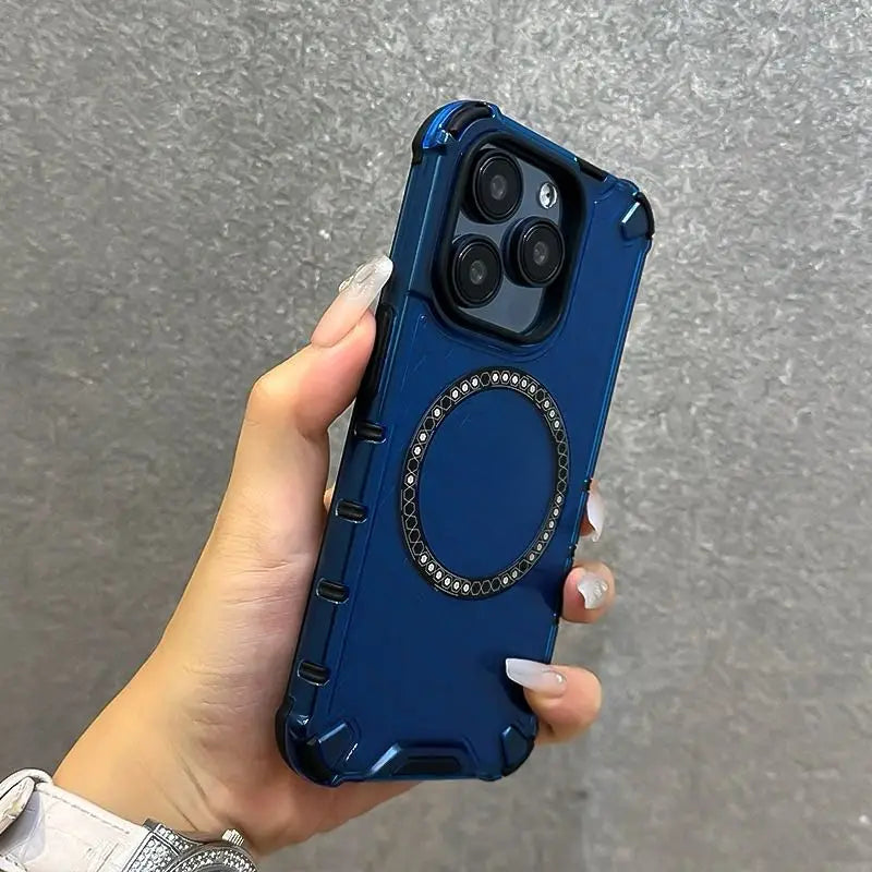 Luxury cellular magnetic phone case suitable for iPhone