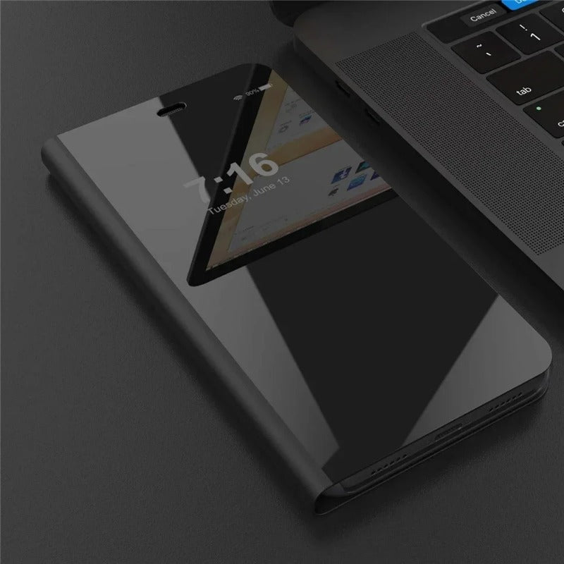 Luxury Smart Mirror Flip  Phone Case for Samsung