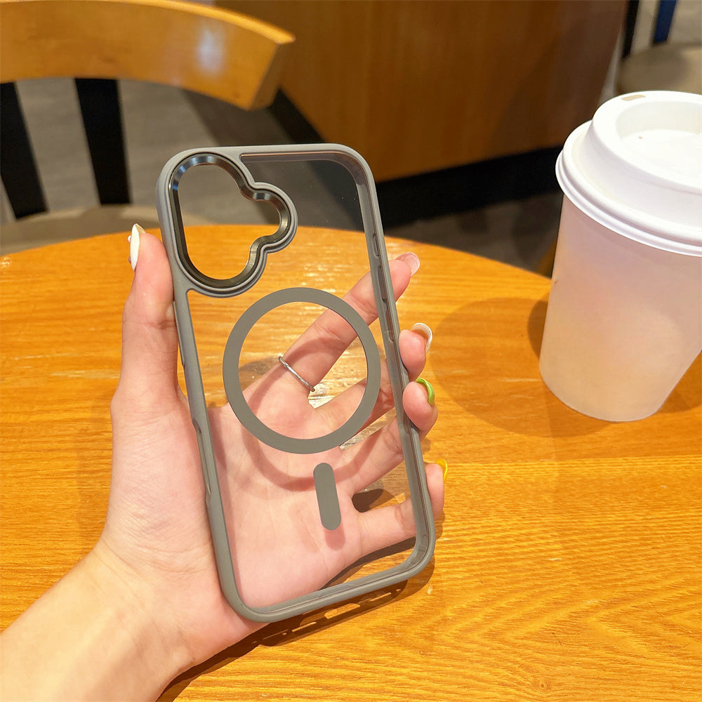 Magnetic Shockproof Acrylic Case For iPhone