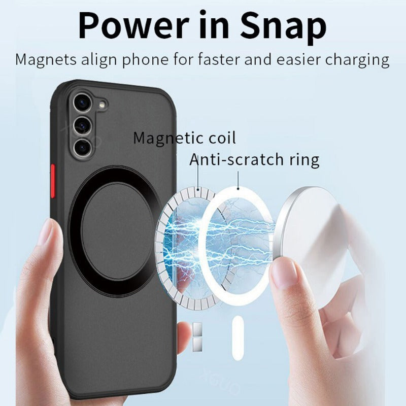 MagSafe Phone Case Magnetic Back Cover for Samsung