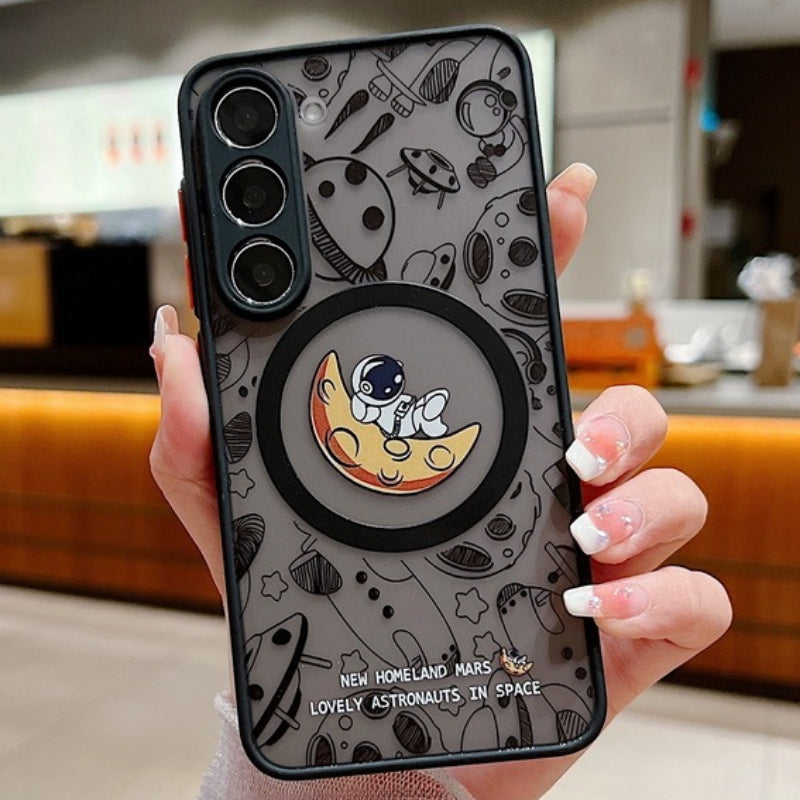 Skin feel astronaut graffiti phone case for Samsung