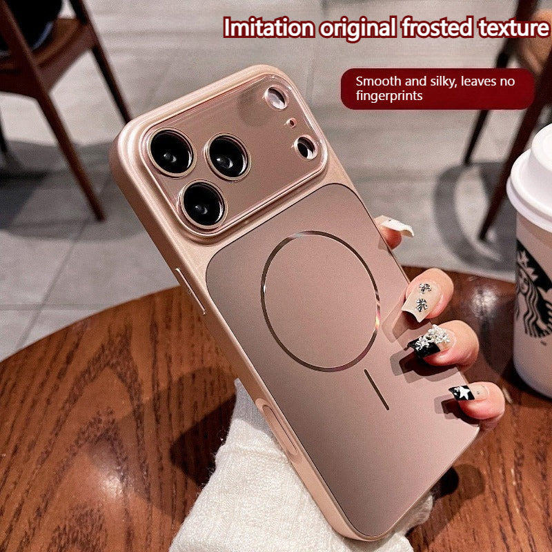 New Magnetic Frosted Lens Full Cover for iPhone