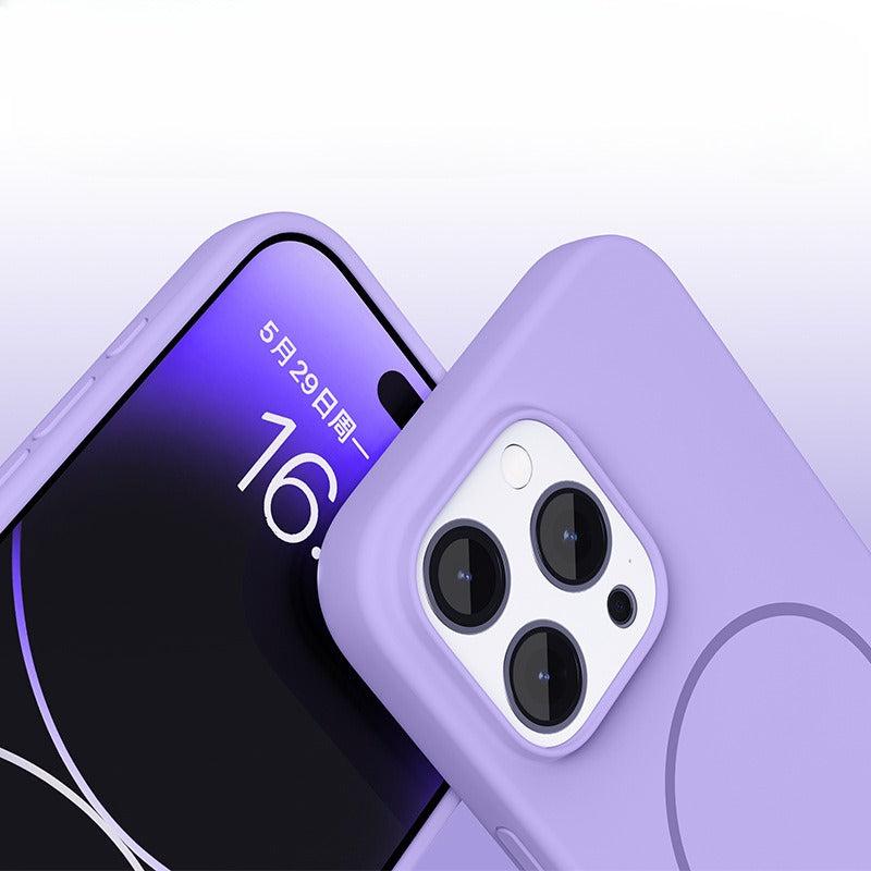 Rotating silicone rope liquid silicone phone case suitable for iPhone