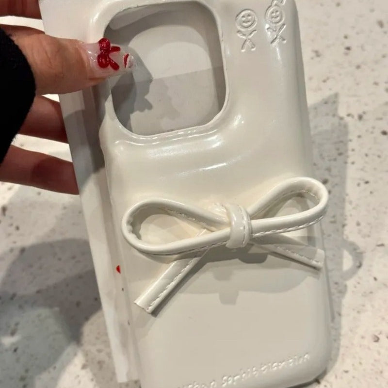 Korean Cute Bow Phone Case For iPhone