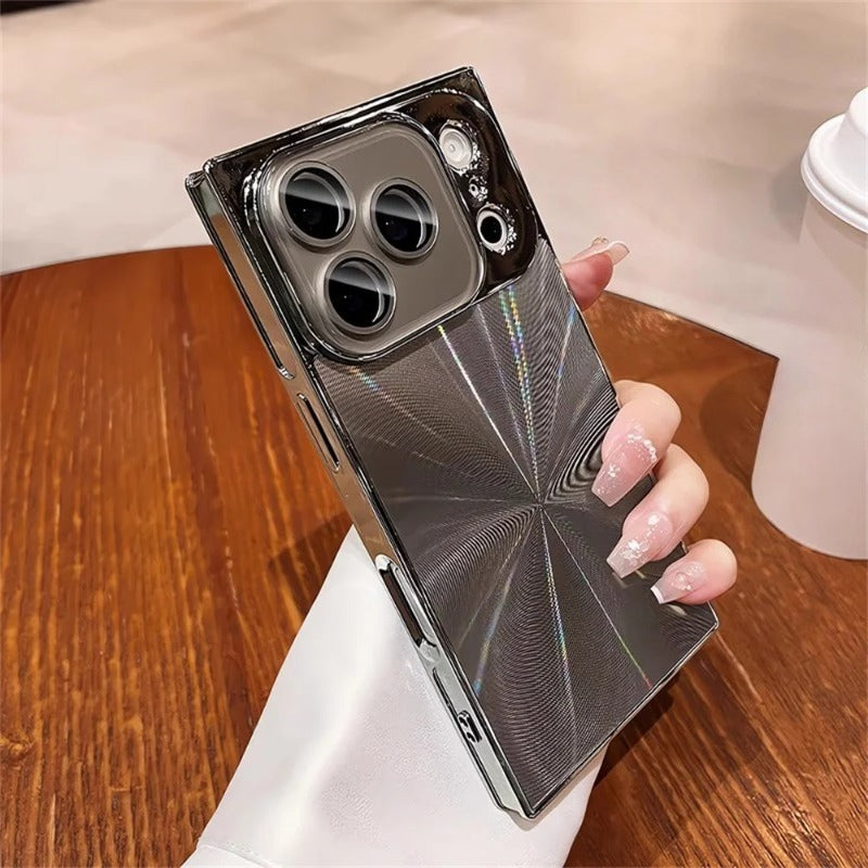 Square Aurora Shine Electroplated iPhone Case for iPhone