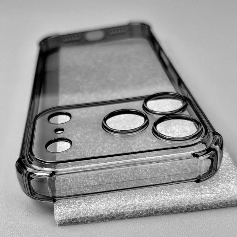 Ultra-thin Soft TPU Transparent Black Silicone Case for iPhone