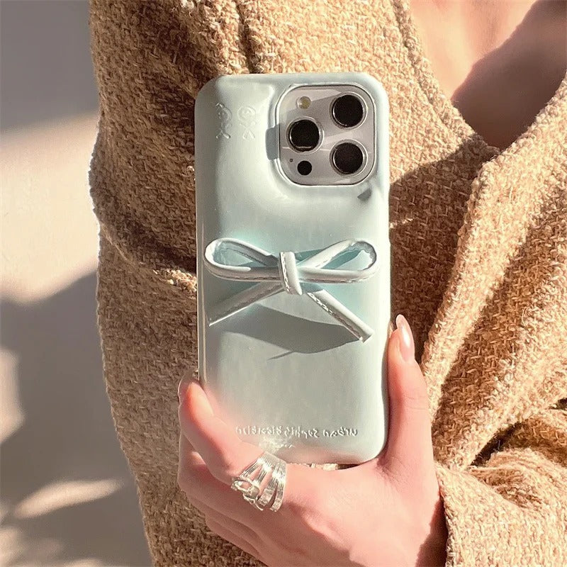 Korean Cute Bow Phone Case For iPhone