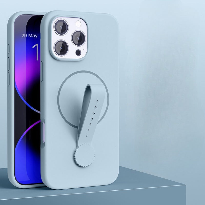 Rotating silicone rope liquid silicone phone case suitable for iPhone