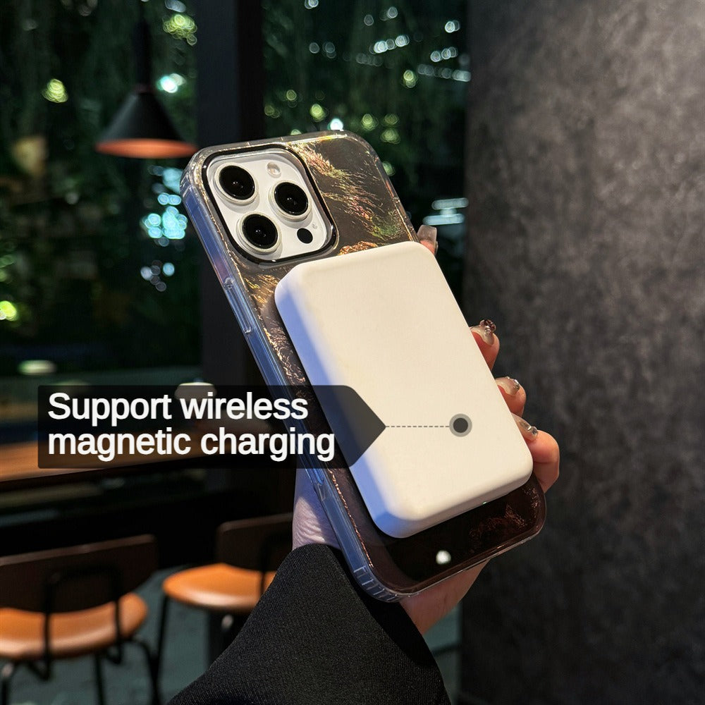 Glacier pattern gradually changing color cool phone case for iPhone