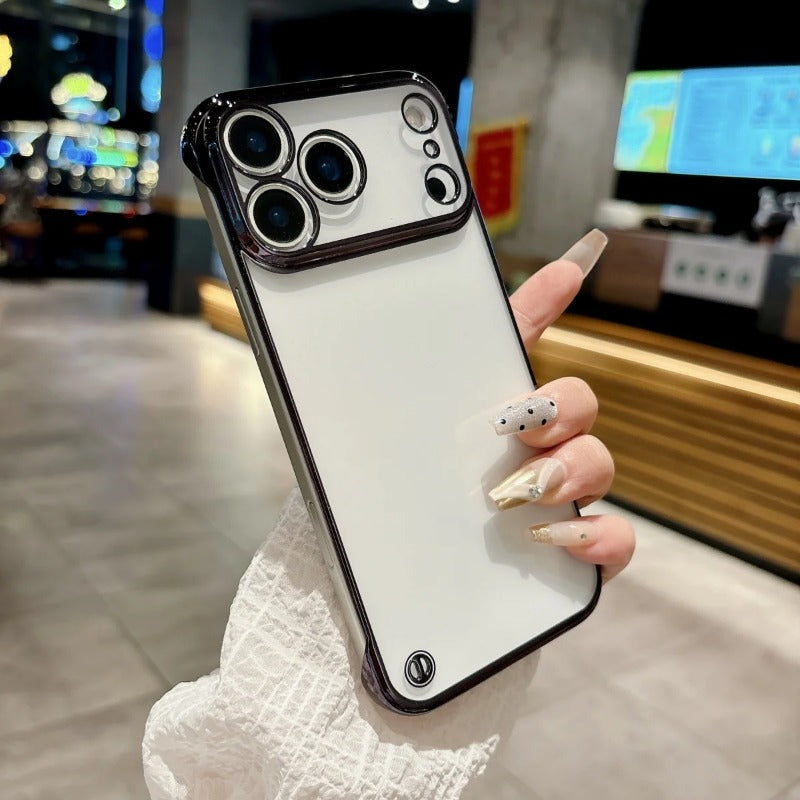 Ultra Thin Plating Frameless Glossy Phone Case For iPhone