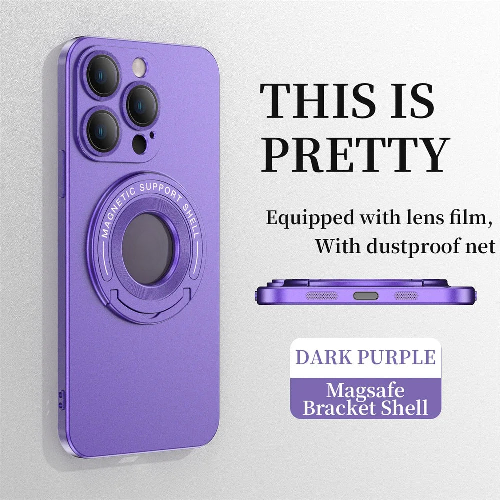 Invisible folding stand ultra-thin phone case for iPhone