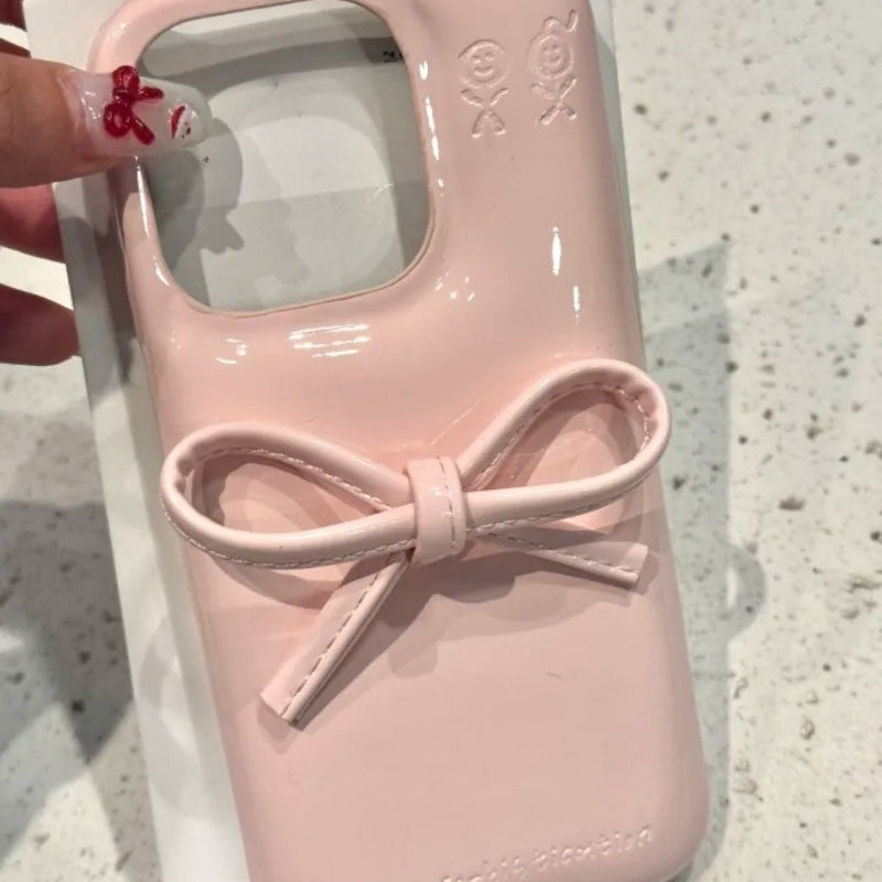 Korean Cute Bow Phone Case For iPhone